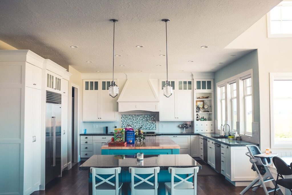 Painting a kitchen