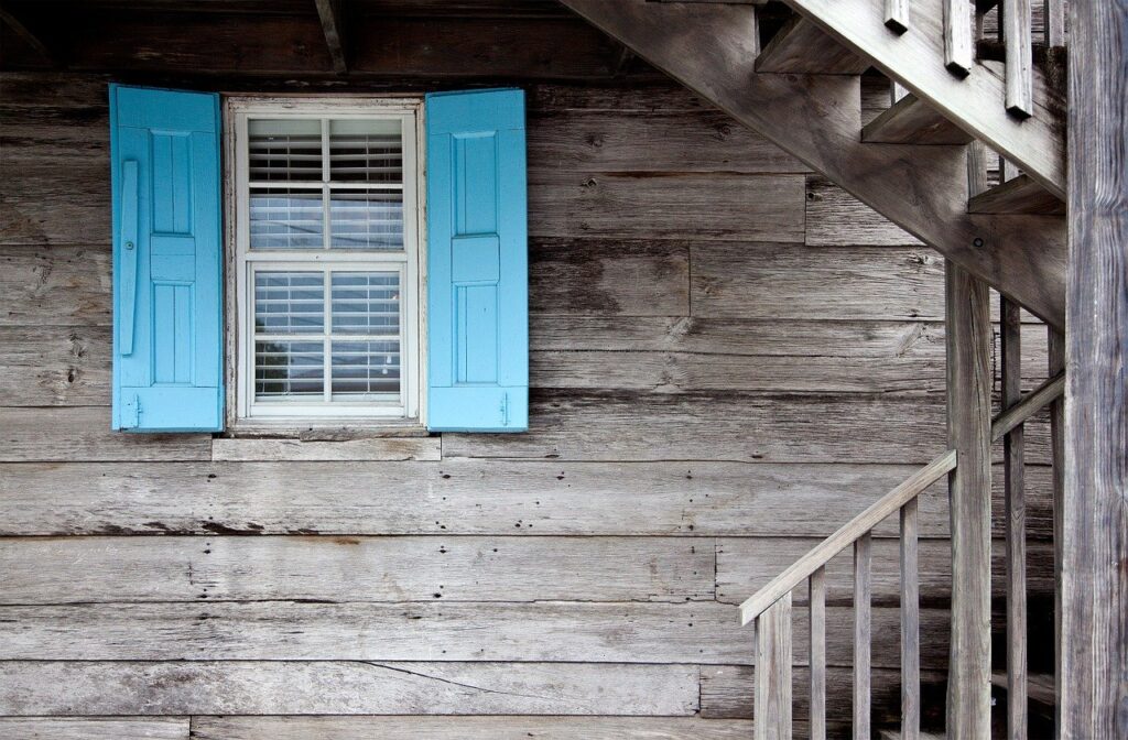 shutters, architecture, windows being painted